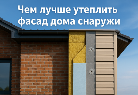 Чем лучше утеплить фасад дома снаружи