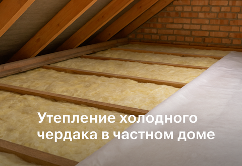 Утепление холодного чердака в частном доме