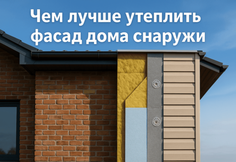 Чем лучше утеплить фасад дома снаружи