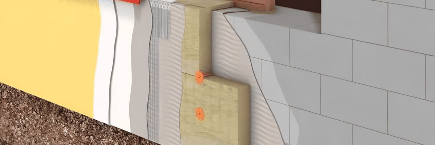 Кратко о технологии утепления фасада под штукатурку